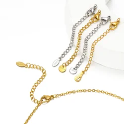 10pcs Stainless Steel 18K PVD Gold Extented Tail Chains Lobster Clasps Connector DIY Jewelry Making Necklaces Bracelets Supplies