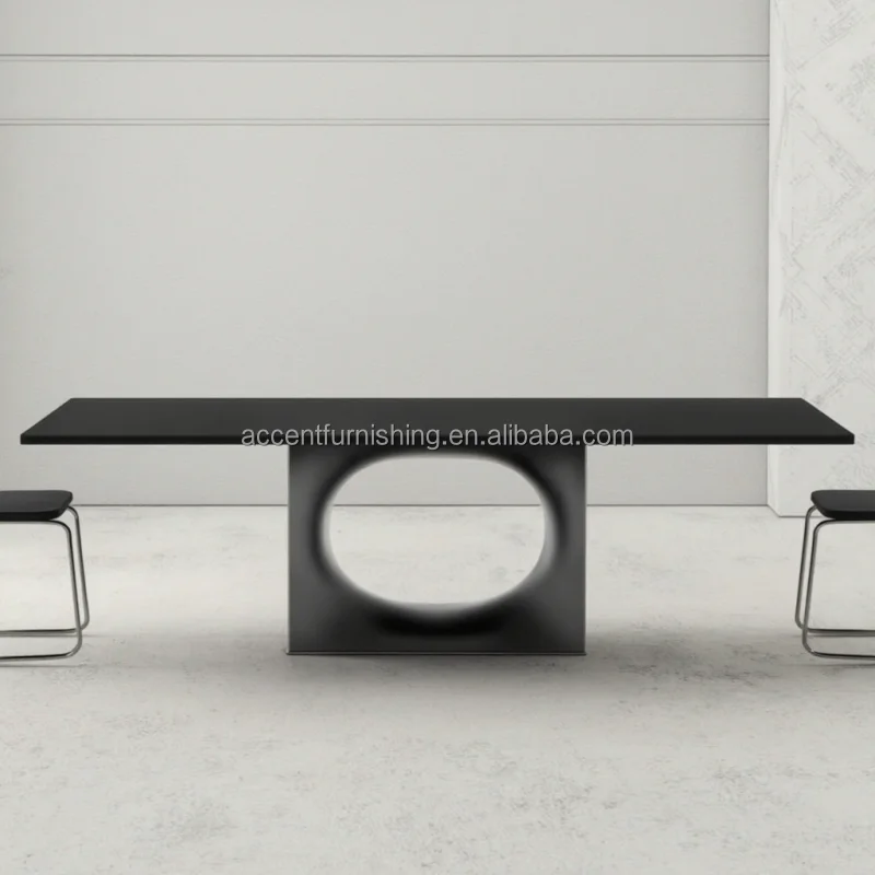 ⁕rLarge FRP Dining Table Modern Feature Stylish High-end Designs for the Living Room Villa Indoor Dining Table