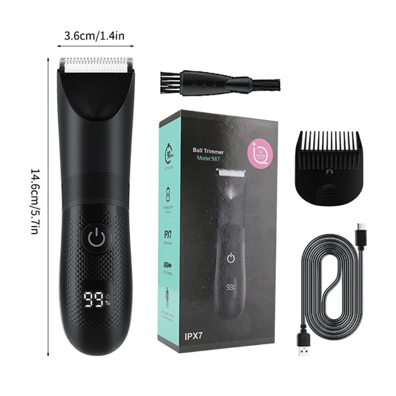 Thiết bị chải chuốt Máy cạo râu điện Công cụ chải lông tiện lợi có thể sạc lại USB 918D