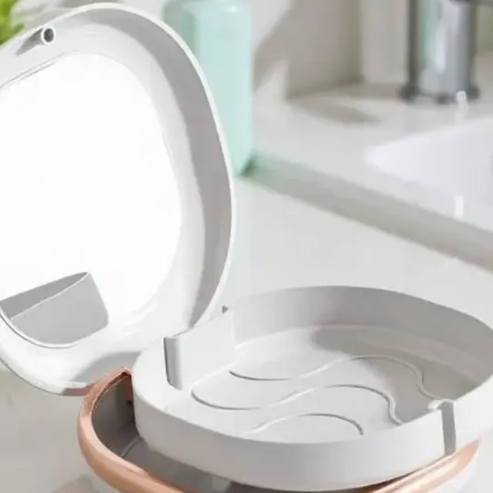 

1 Pcs Braces Case With Mirror Dental Retainer Box Case Magnetic Aligner Mouth Guard Container For Teeth Travel False Denture Box