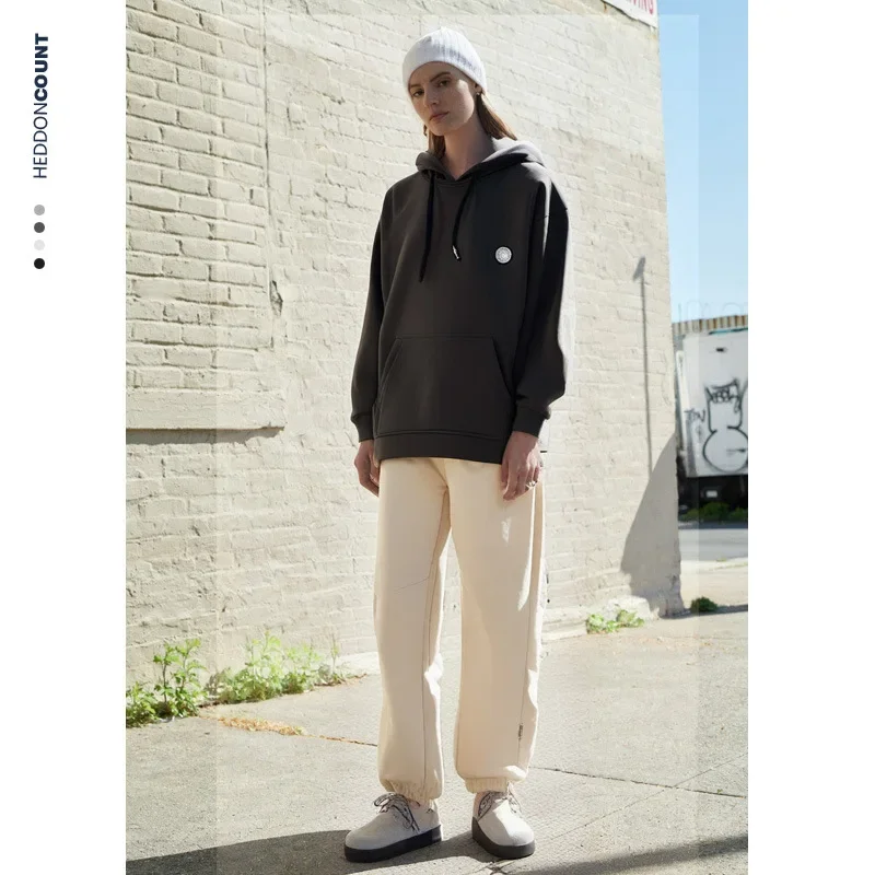 Men's new style Waffle hooded sweatshirt, washable and durable, men's autumn couple hoodie, Japanese men's thick casual top