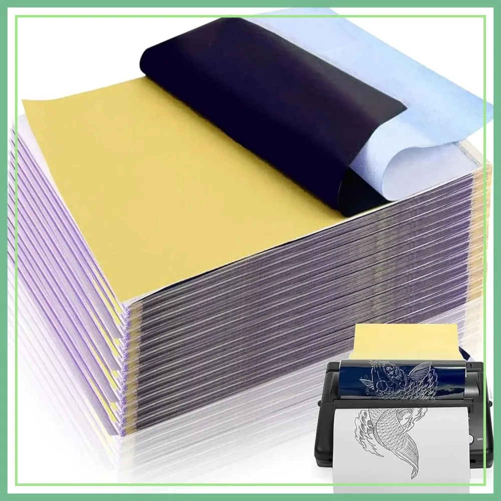 

50 Sheets Tattoo Transfer Paper A4 Size Stencil Paper for Tattooing Supplies