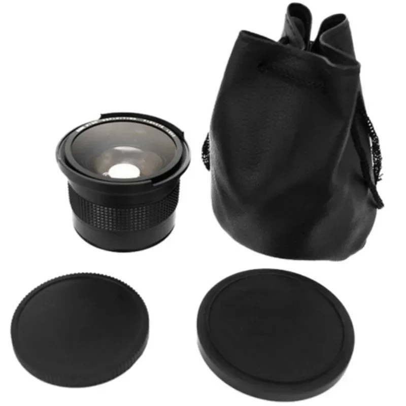 

58MM 0.35X Fisheye Super Wide Angle Lens for SLR DSLR Camera Black 58MM Fisheye Wide Angle Lens Camera Fisheye Lens