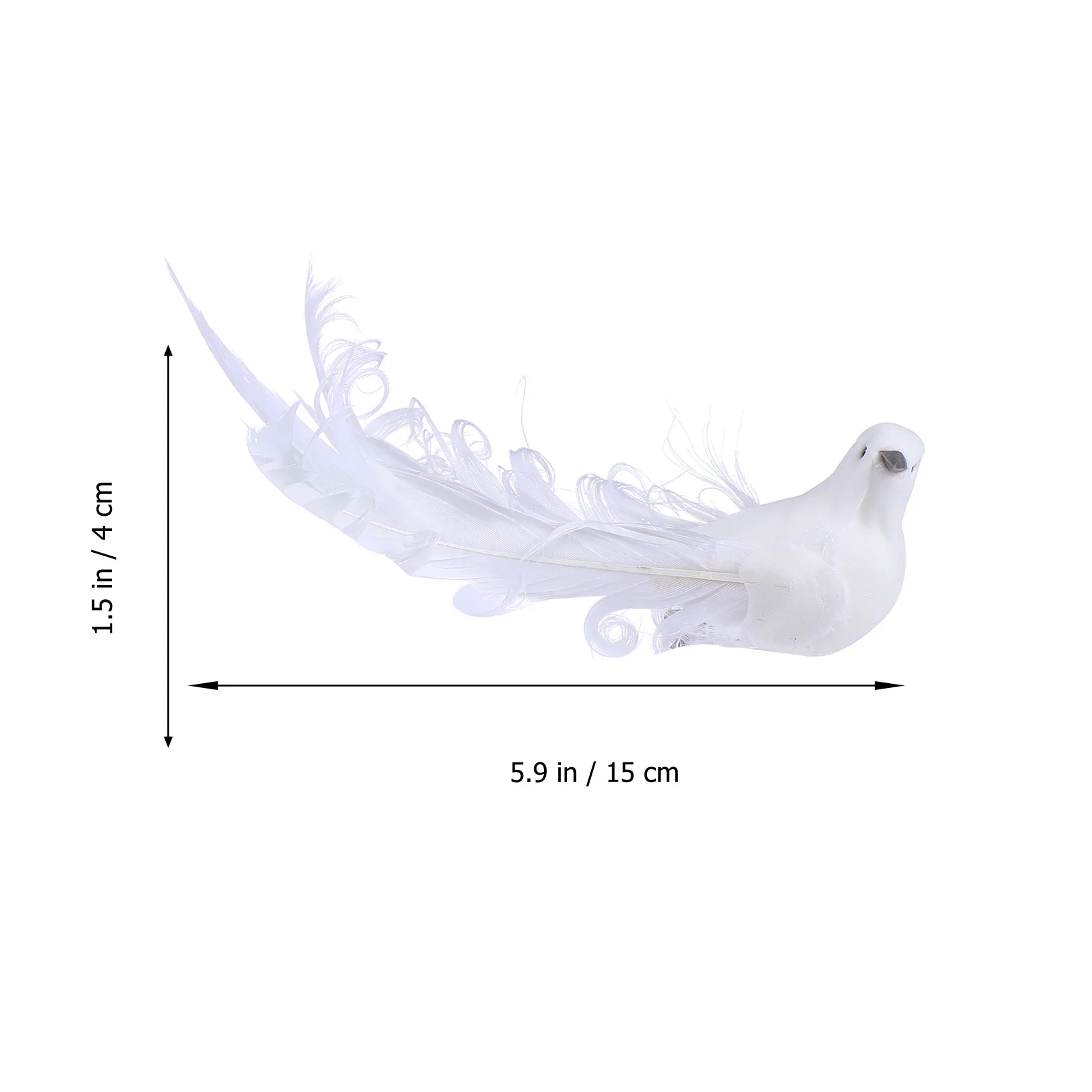 12-delige vogeldecoratie ornament gesimuleerde duif herdenken simulatie