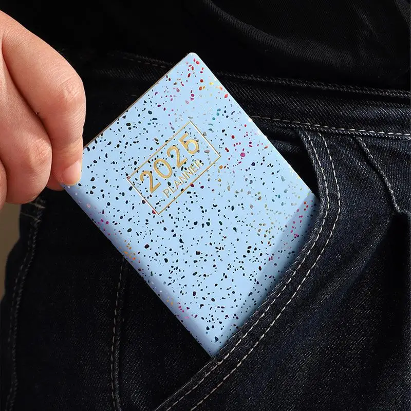 A7 Mini Notebook Agenda 2025 Planner Notepad To Do List Journal Notebooks Diary Weekly Planner Libretas Stationery supplies