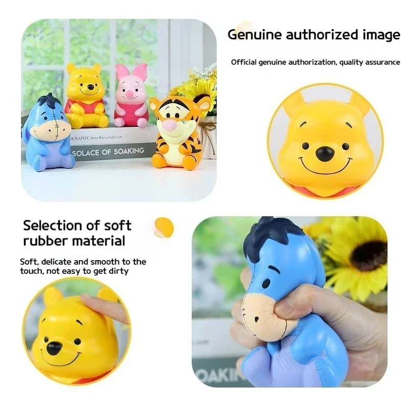 Winnie The Pooh Stress Relief Toys Soft Doll Cute Slow Rebound Squeeze Toy Office Desktop Decor Decompression Toy Gift