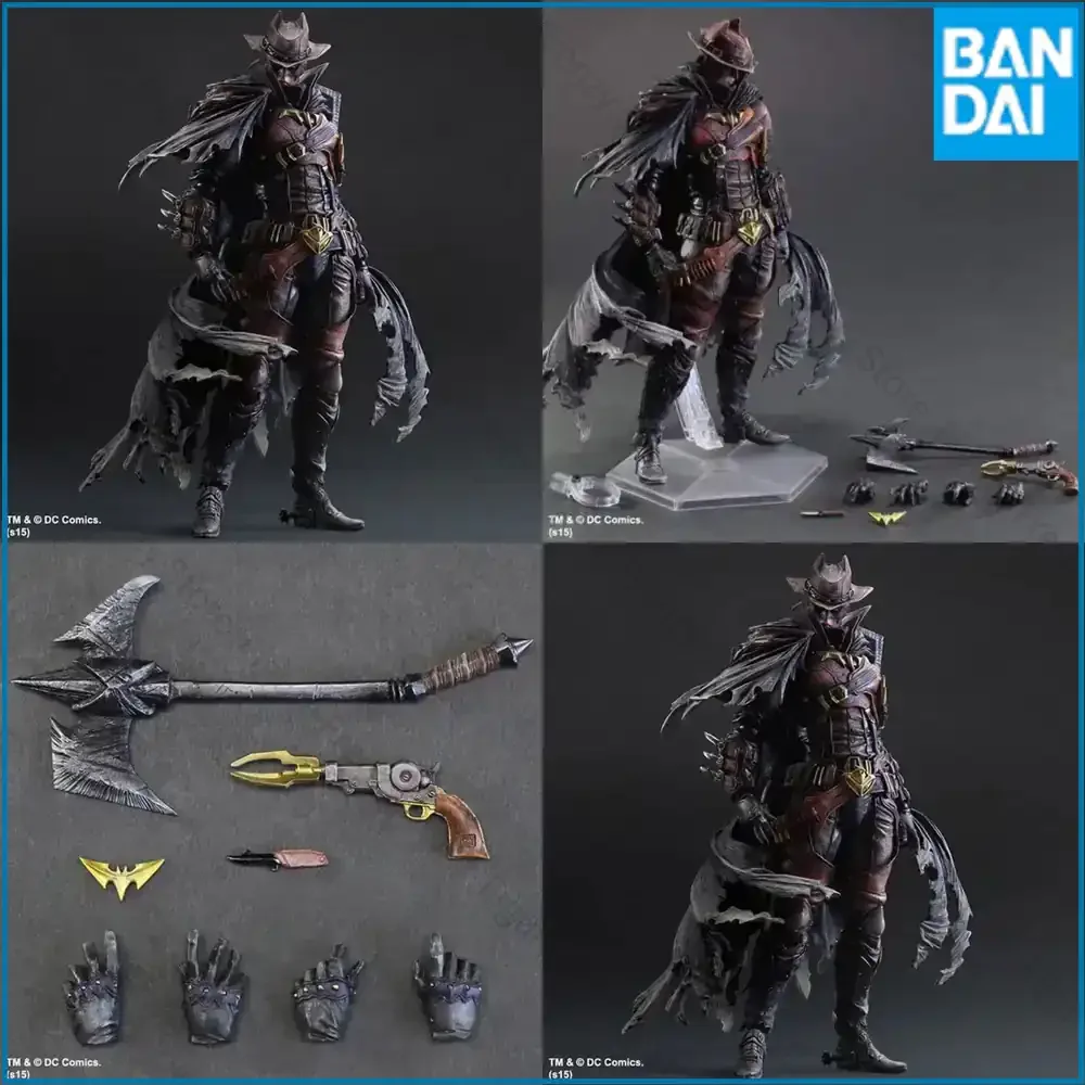 

PLAY ARTS 26cm Wild West Batman Timeless Red Version Action Figure for Collectors for DC Comics Fans for Toy Enthusiasts for