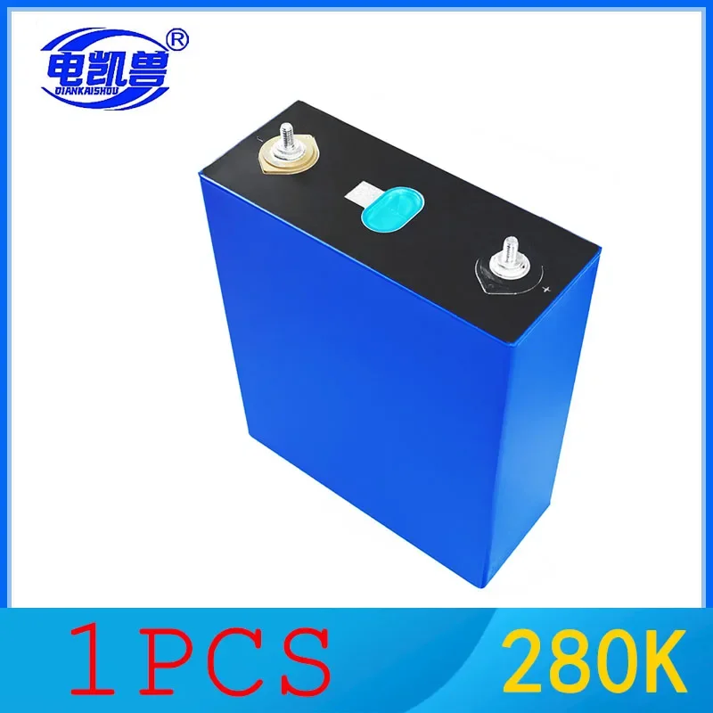 Batería recargable 280AHK de nivel A, pila Lfepo4 de 3,2 ciclos, bricolaje, Sistema solar RV, UE, EE. UU., libre de impuestos, 6000 V, 12V, 24V, original, nuevo