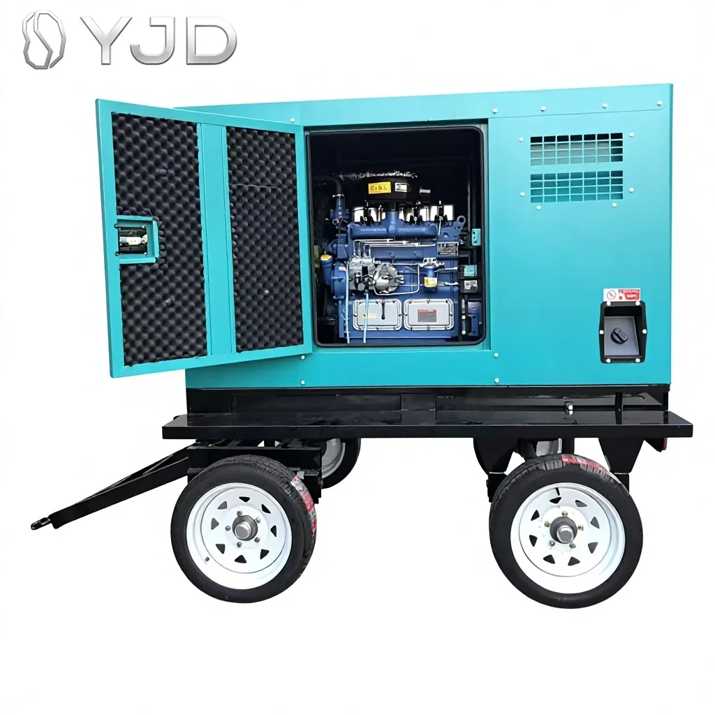 WeiFang Engine ZH4100D 36KW 43KVA Diesel Generator Set Trailer Type Water Cooled 50/60Hz High Efficiency Auto Start ATS 1800 RPM