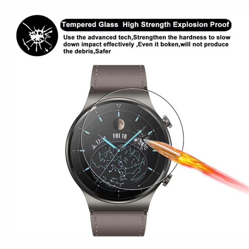 Tempered Glass for Huawei Watch GT3 Pro 43mm 46mm Screen Protector HD Clear Explosion-Proof Film For Huawei GT3 Pro Accessories