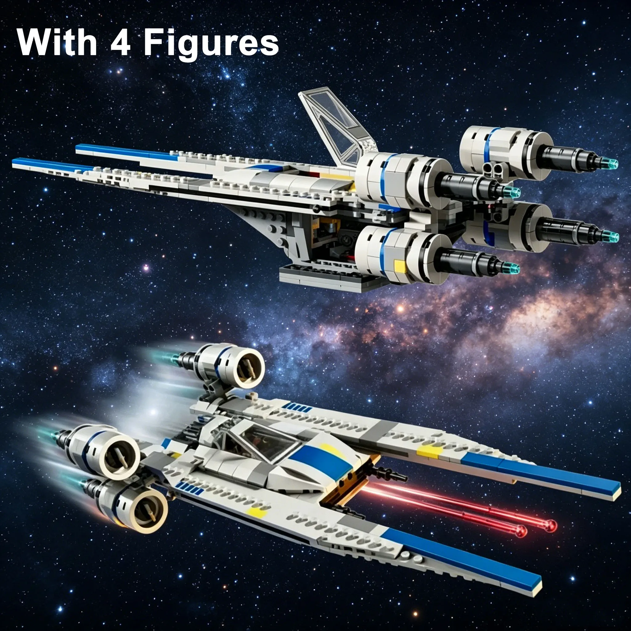 

594PCS Rebel U-wing Starfighter Building Blocks With Figures Spaceship MOC Assemble Bricks Toy Gift For Adult Fan