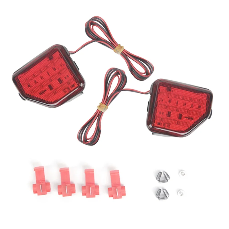 A44F-1Set Car Rear Bumper Fog Light Warning Signal Light For Jeep Wrangler JL 2018-2023