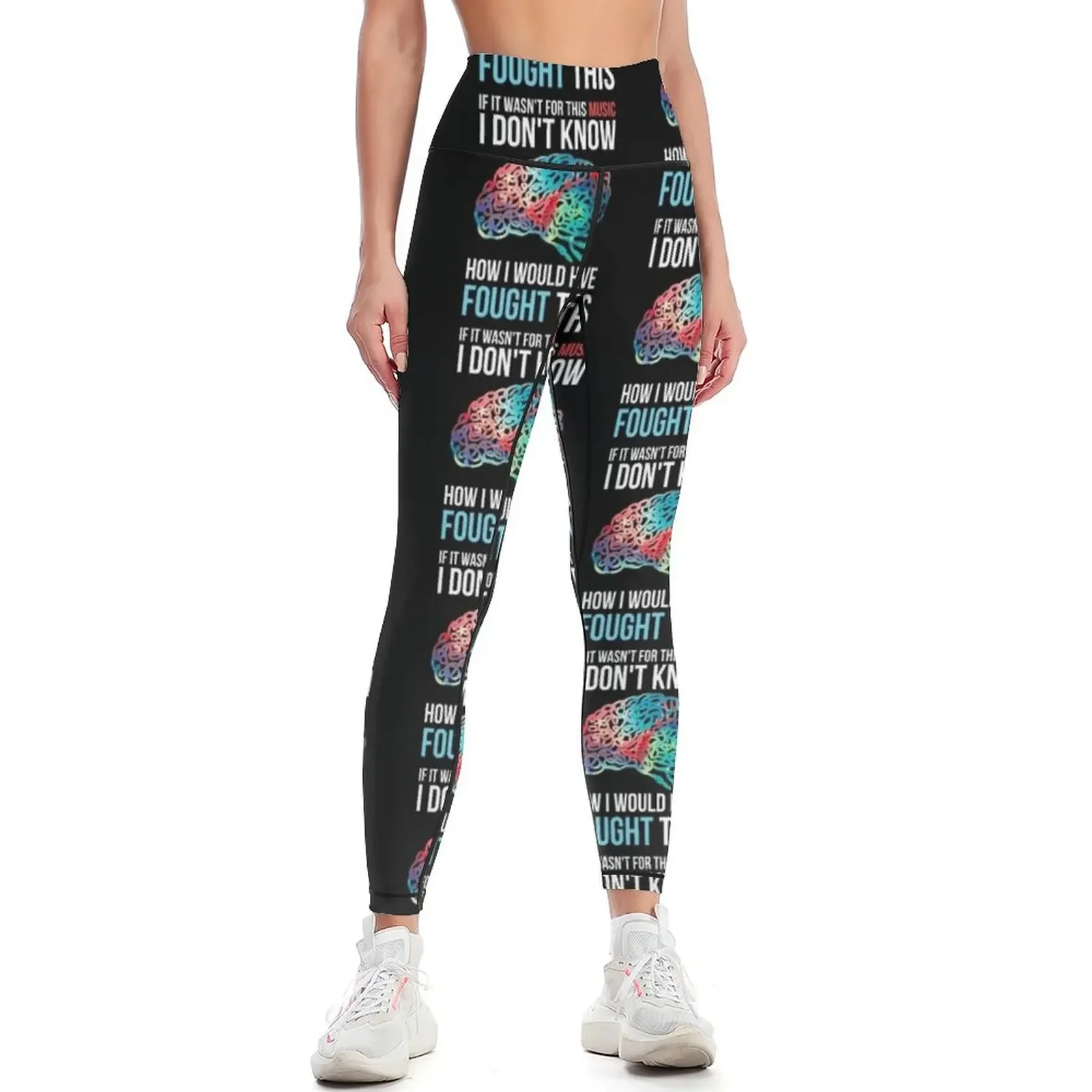 

If it Wasnt For This Music I Dont Know How I Would Have Fought This Leggings push up legging harem pants Womens Leggings