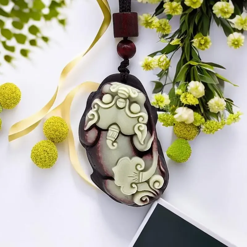 

Jade Pixiu Pendant Gemstones Pendants Talismans Natural Gemstone Fashion Jewelry Vintage Luxury Necklace Carved Gift Tiger Man