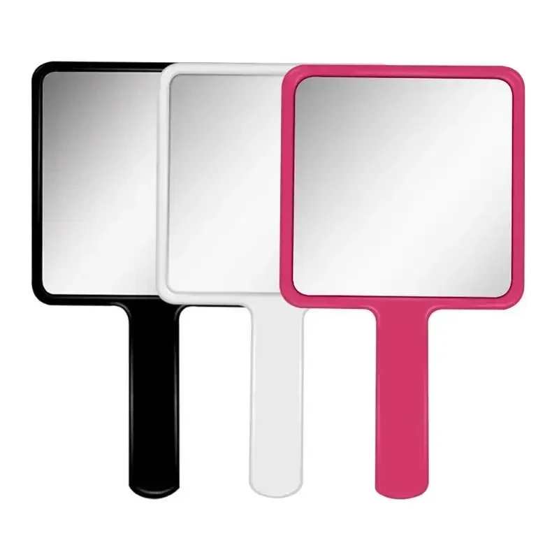 100Pcs Eyelash Extension Handheld Makeup Mirror Square Makeup Vanity Mirror with Handle Hand Mirror SPA Salon Compact Mirrors