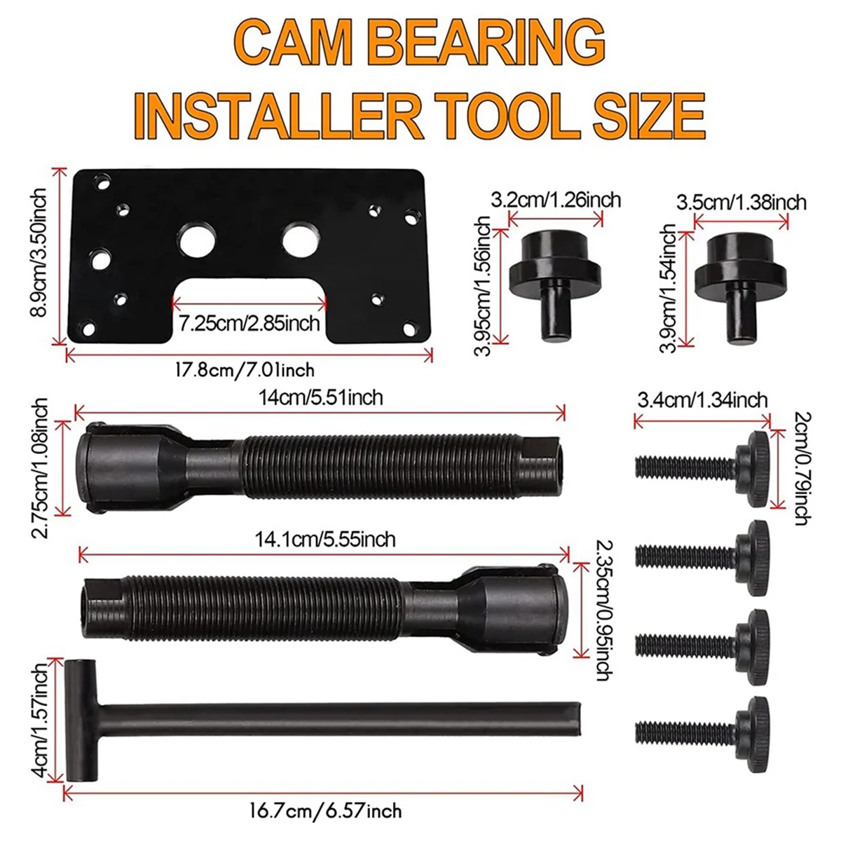 Inner Cam Bearing Installer and Puller for Harley Davidson TC 88 96 103 110 Twin Cam & Dyna Bearing Removal Tools