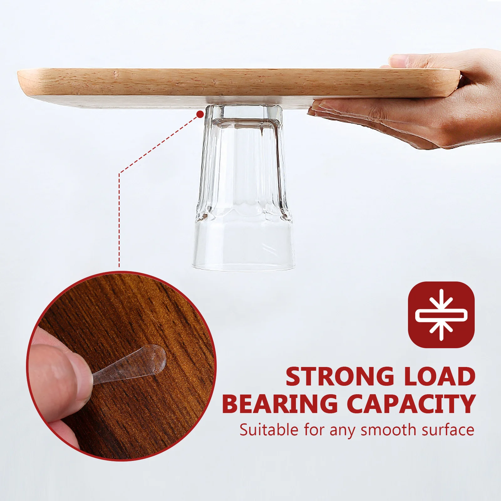 300 قطعة نقاط لاصقة مستديرة على الوجهين شفافة لا علامات لاصق قوي لتثبيت اللوحات الملصقات نماذج الصور #5