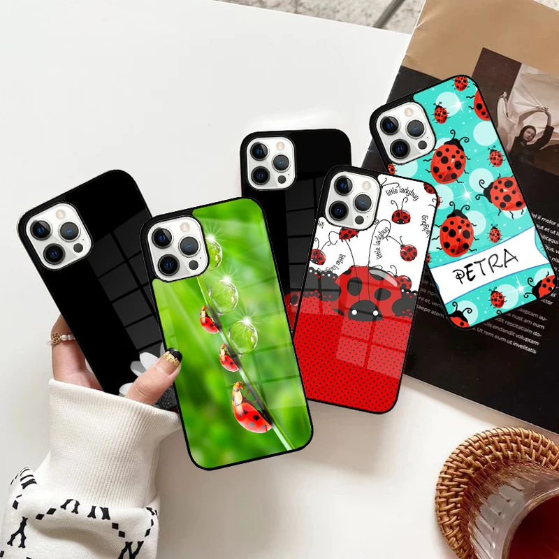 Colorful Ladybugs Phone Case Magnetic for iPhone 15 16 14 13 Pro Max 11 12 Mini Magsafe Wireless Charging Cover