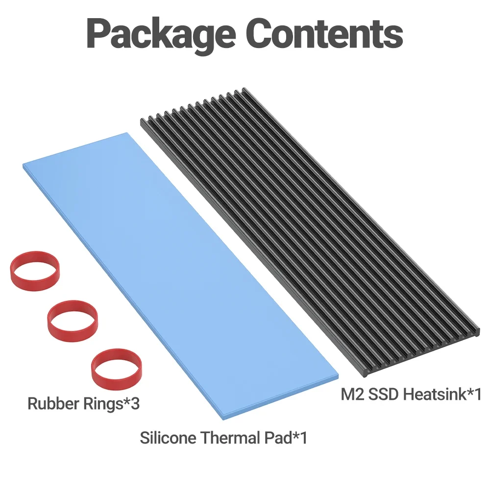 JEYI ฮีทซิงค์ M.2 SSD หม้อน้ำอลูมิเนียม PS5แบบแข็งแผ่นซิลิโคนระบายความร้อนสำหรับ M2 NVMe NGFF 2280 PCI-E SSD