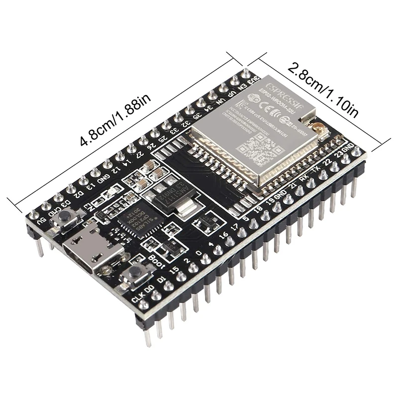 2PCS ESP32-DevKitC Core Board ESP32 Development Board ESP32-WROOM-32U Wireless WiFi Development Board for Arduino