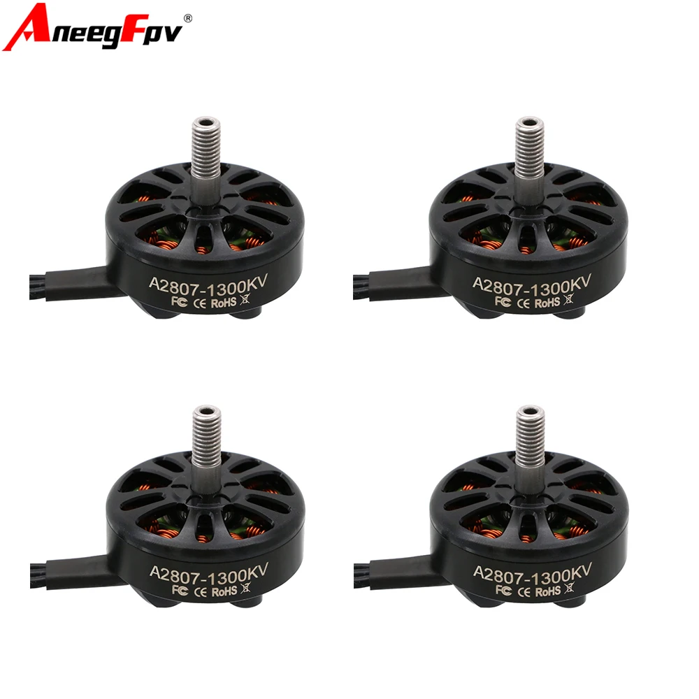 

4pcs Aneegfpv A2807 1300KV 1500KV 1700KV 4S 5S 6S Brushless Motor for FPV Freestyle 7inch Long Range LR7 Drone Model
