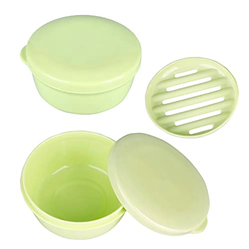 Plastic Bathroom Shower Soap Box With Lids Travel Portable Small Soap Tray Dish Storage Holder Plate Home Soap Container