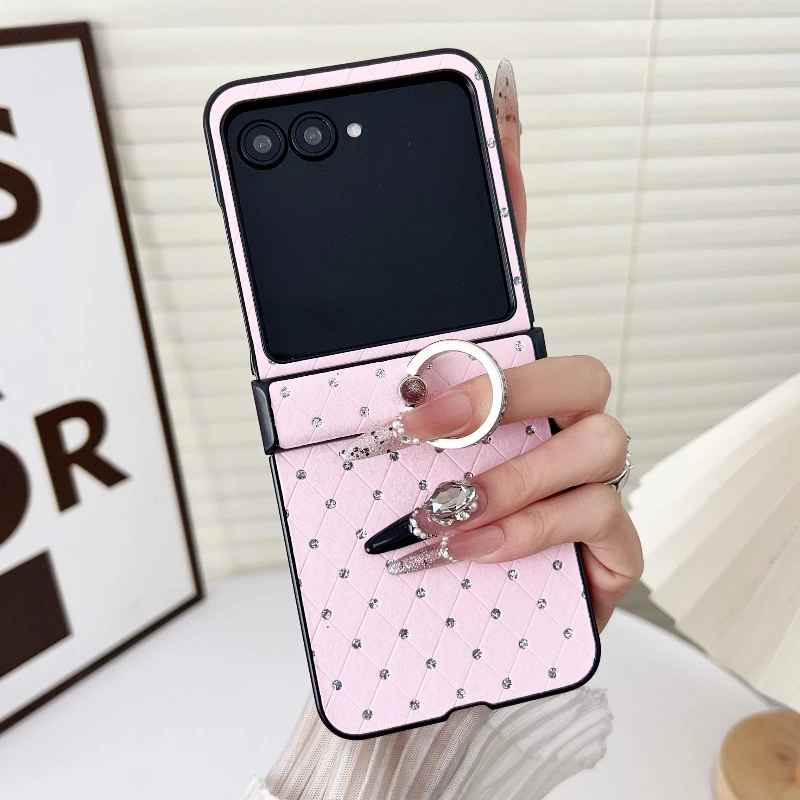 Luxury Diamond Glitter Ring Case For Motorola Razr 70 60 50 40 Ultra  50Ultra 3-piece Set Hinge Protection Shockproof Cover - AliExpress 202192403