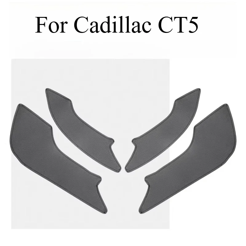 For Cadillac CT5 Door Anti-kick Pad Special Modified Door Panel Scratch-proof Thickened Leather Pad Car Interior Supplies