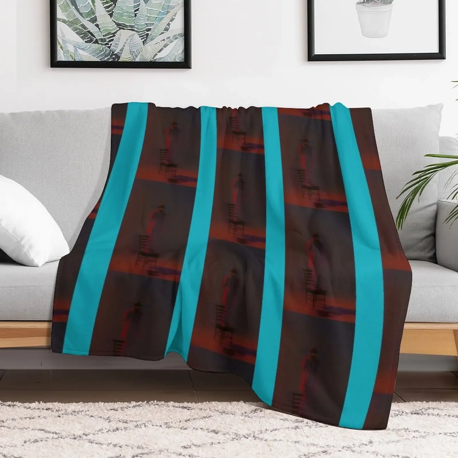 boywithuke standing on chair Throw Blanket Soft Home Decor Blanket for Couch Bedroom