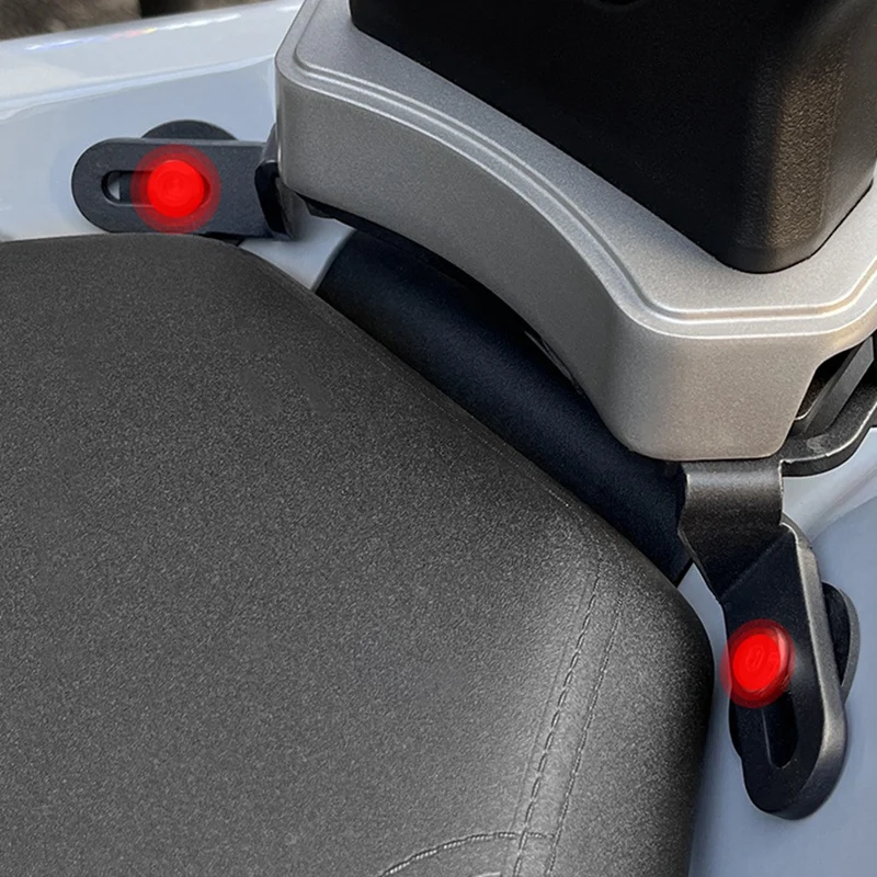 مسند ظهر للدراجة النارية تعديل مسند ظهر للركاب الخلفي وسادة دعم الخصر لـ 368G 368G 368-G أسود وفضي
