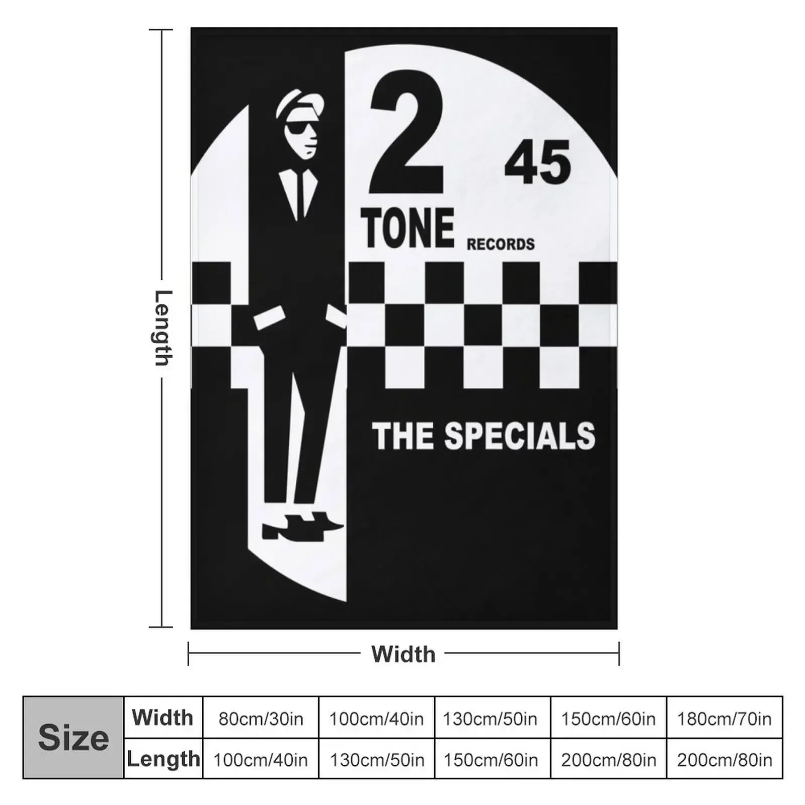 the specials black and white 45 circle records Throw Blanket for sofa blankets ands Multi-Purpose For Sofa Thin Blankets