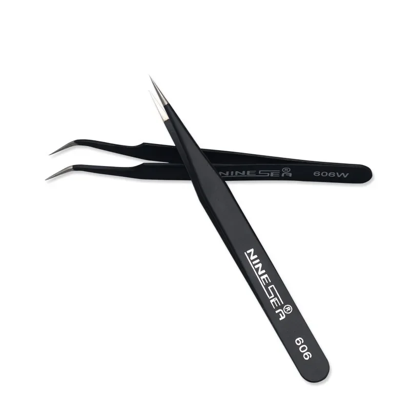 606/606W Precision Tweezers High Hardness Anti-Static for DIY Military Model Making Tool Water Decal Work Hobby Craft Project