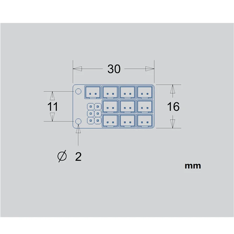 Light System Expansion Board PH2.0 Expansion Module for Tamiya MFC-03 1/14 RC Truck Scania Actros 1/10 RC Crawler(A)