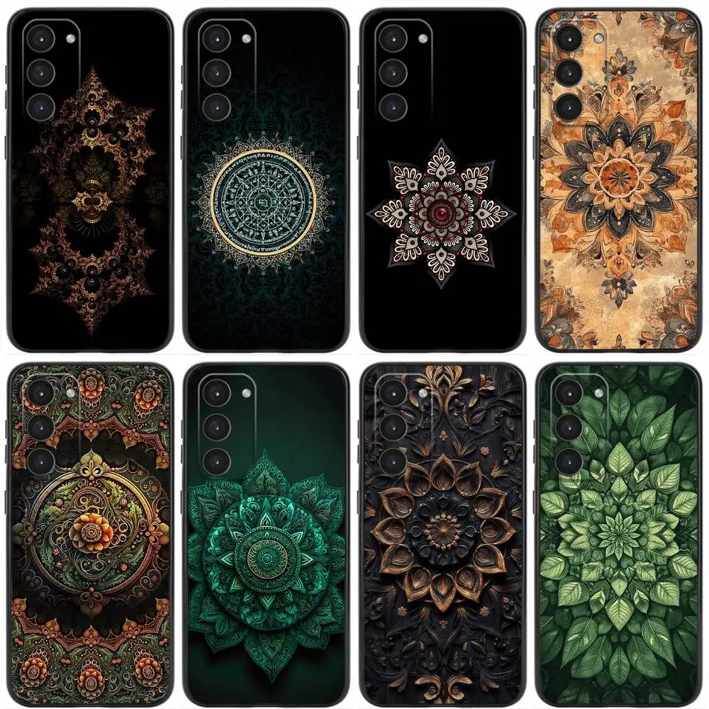

Mandala Phone Case For Samsung Galaxy A20,21s,22,31,32,52,53,72,73,80,91 Soft Silicone Black Cover