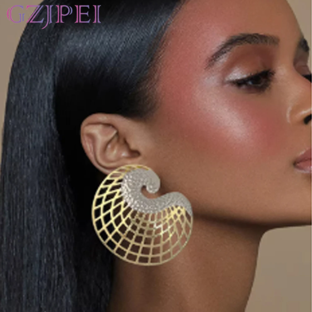 

Latest Earrings For Women Fashion Jewelry Big Hoop Earrings Wedding Party Gift Trending
