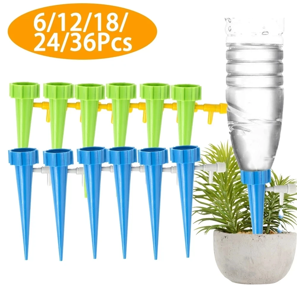 NEW 1/6/10/12/Pcs Drip Irrigation System Automatic Watering Spike for Plants Garden Watering System Irrigation System Greenhouse