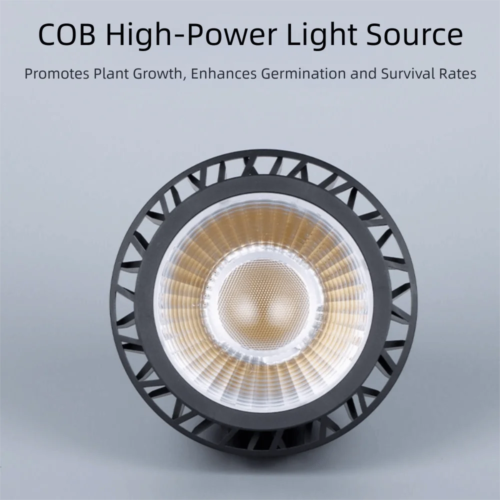 18 واط قوة الطيف الكامل LED تنمو ضوء دافئ أبيض بارد أبيض نمو النبات محسن سوبر LED الجسم الأسود راحة أسفل الضوء
