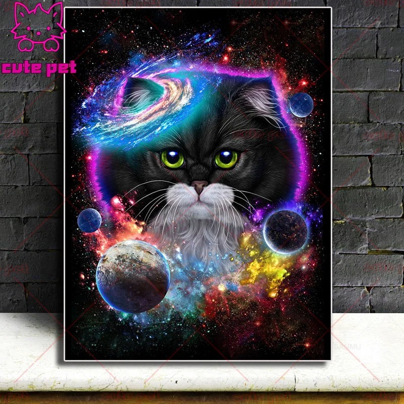 

Планета животное 5D полная алмазная живописьМилый кот Алмазная мозаика живопись Стразы Кристалл вышивка крестиком Алмазная вышивка декор