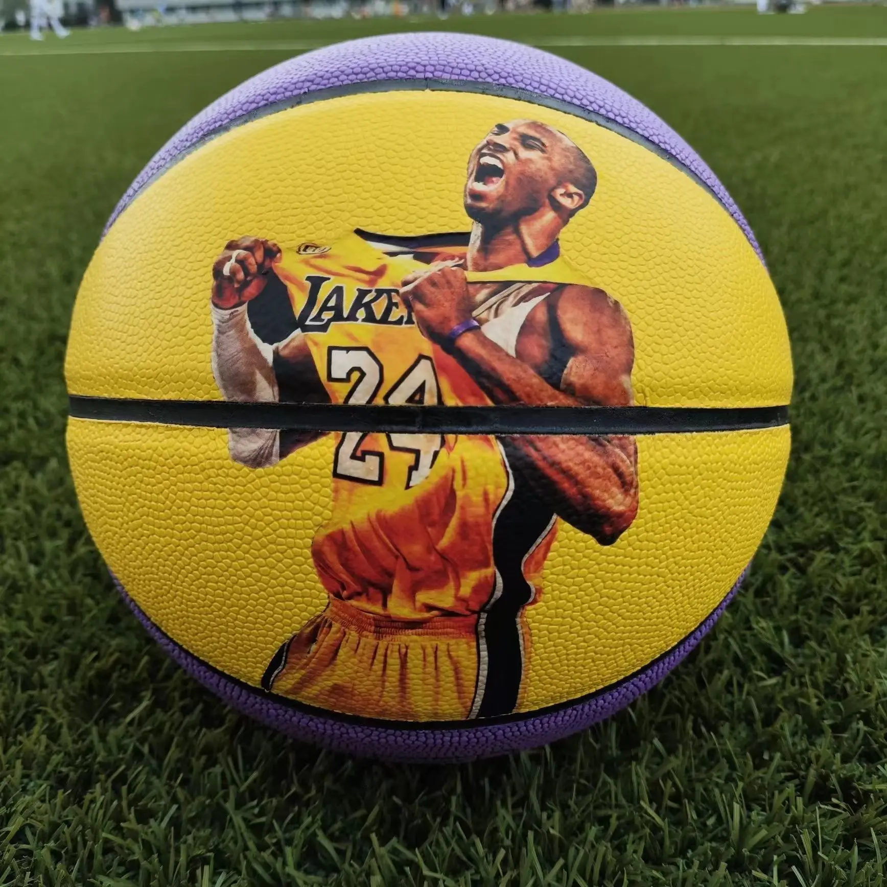 High Quality Size 7 PU Material Picture Basket ball Indoor and Outdoor Leather Game Training Match Basketball Men Youth Momen