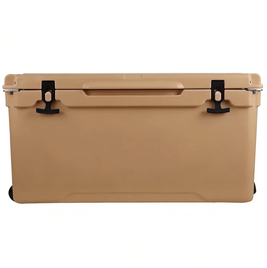 Modern 190L Rotomolded PE Thermal Reusable Waterproof Durable Fish Food Cooler Box Wheels Trolley Portable Absorption