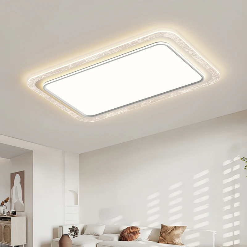 Simple Modern Mid-century Style High-grade Black Walnut Eye Protection Full Spectrum Bedroom Study Aluminum Acrylic Ceiling Lamp