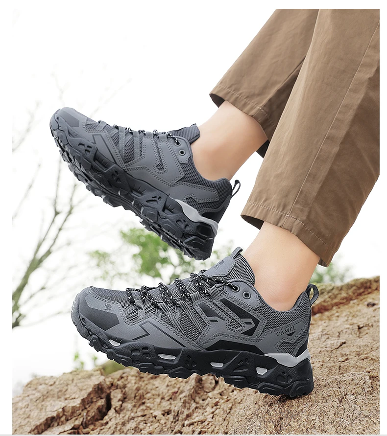 Herren Damen Wanderschuhe Outdoor-Sneaker Jogging Atmungsaktive Rutschfeste Sportschuhe Camping Training Trekking Klettern Trail-Schuhe – Detail 7