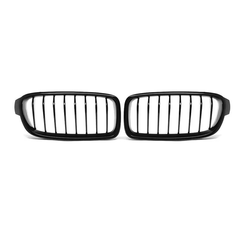 Front Kidney Grille Fit For 12-2018 BMW F30 3-Series 320i 328i 330i Gloss Black