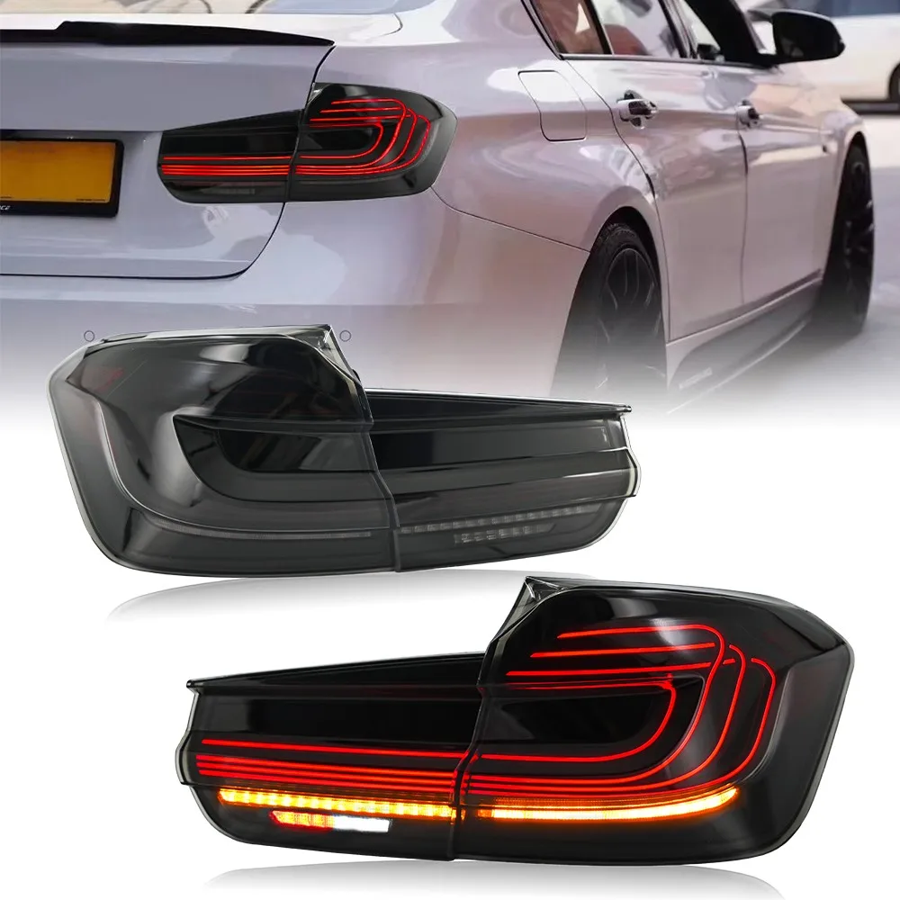 

Black LED Tail Light Assembly For 2013-2018 BMW 3Series F30 F35 M3 w/Sequential Rear Lamp