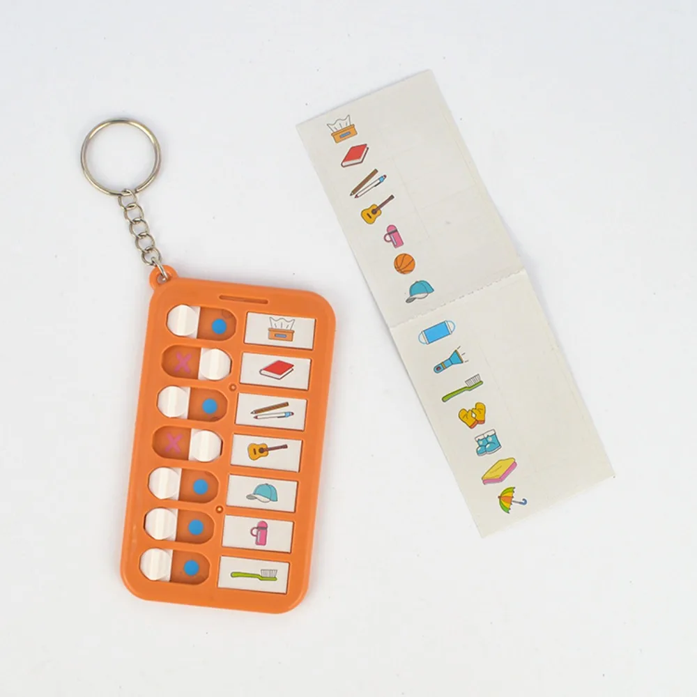 Pendant Daily Task Planning Board Accessories Decoration Self-discipline Punch Card Device Rectangle Plastic