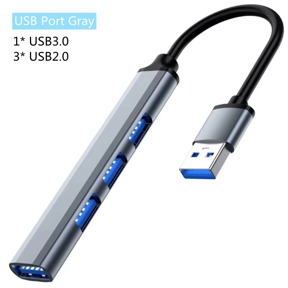 USB C HUB 3.0 Type C 3.1 4 Port Multi Splitter Adapter OTG For Xiaomi Lenovo Macbook Pro 13 15 Air Pro PC Computer Accessories