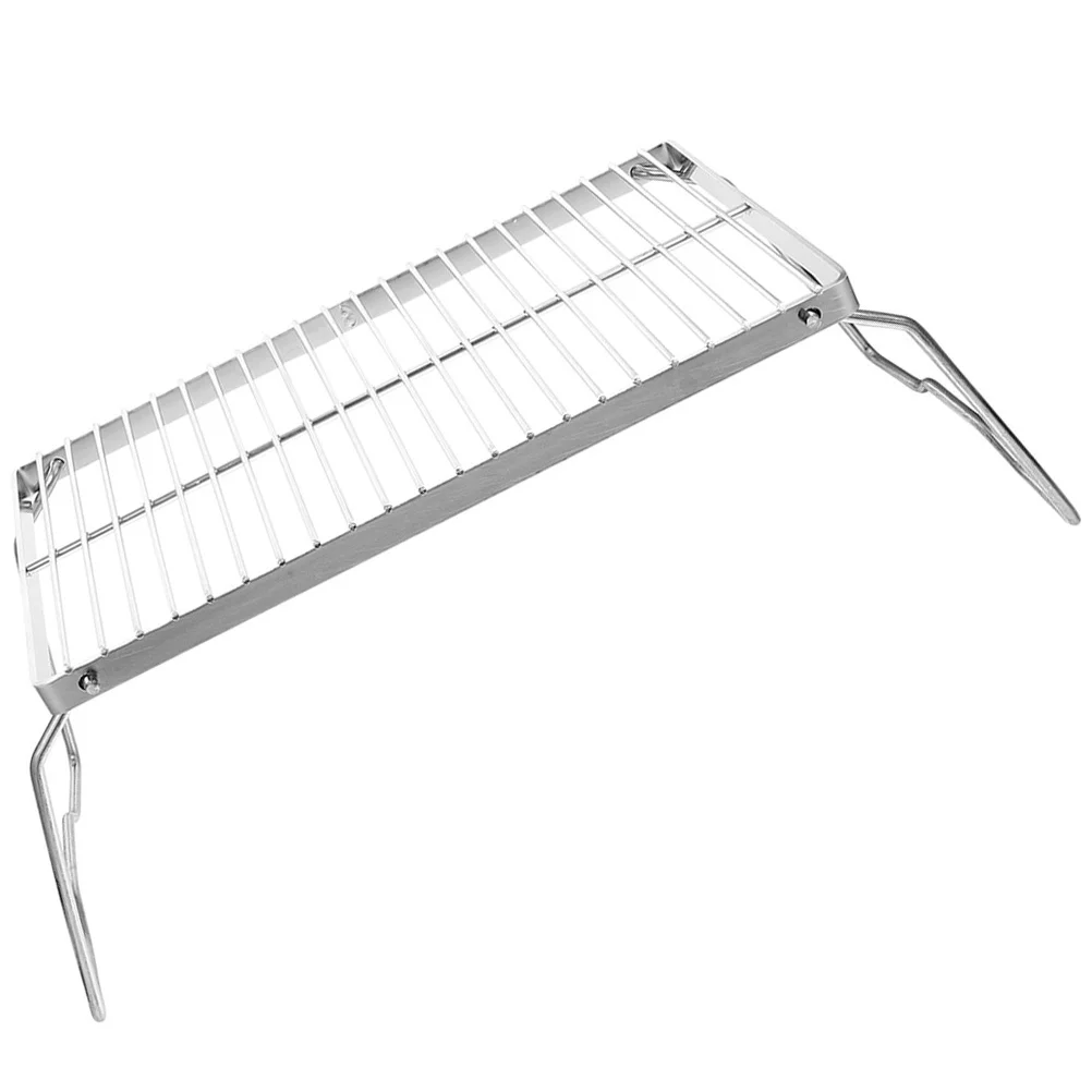 

Portable Folding Barbecue Rack Stainless Steel Heavy Duty Grill for Outdoor Camping Bonfire and Picnic Use Bbq Rack