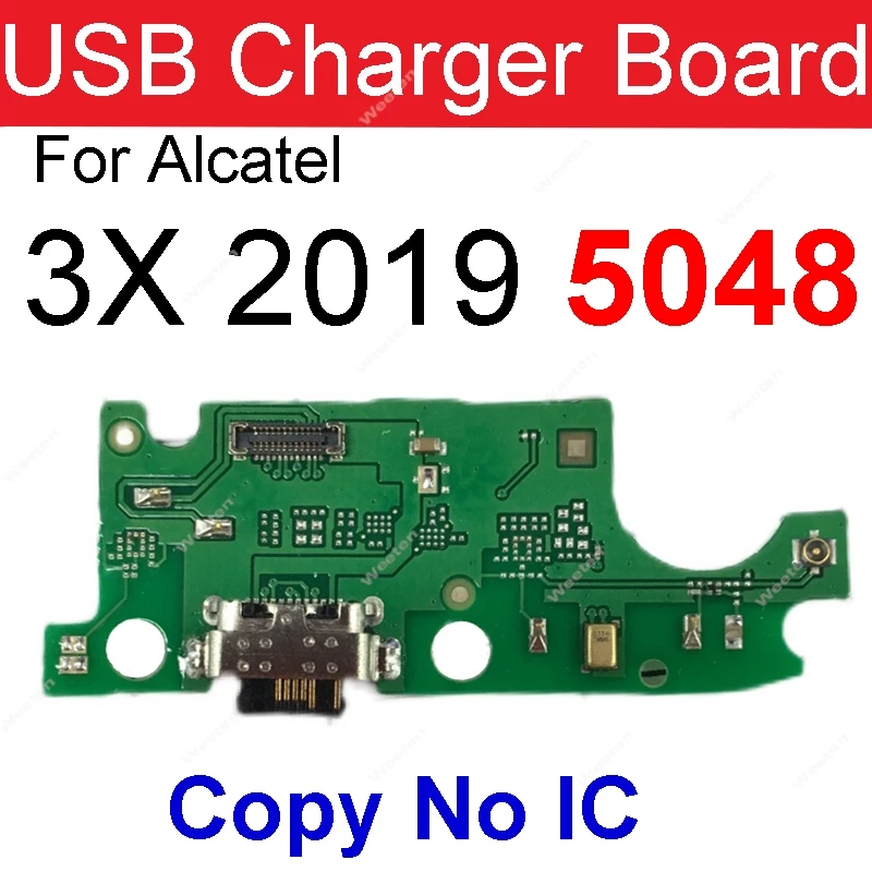 USB Charging Port Board For Alcatel 3 5052 5 5086 A5 5085 3X 5058 3X 2019 5048 1V 2019 5001 1S 2019 5024 5024F USB Charger Board