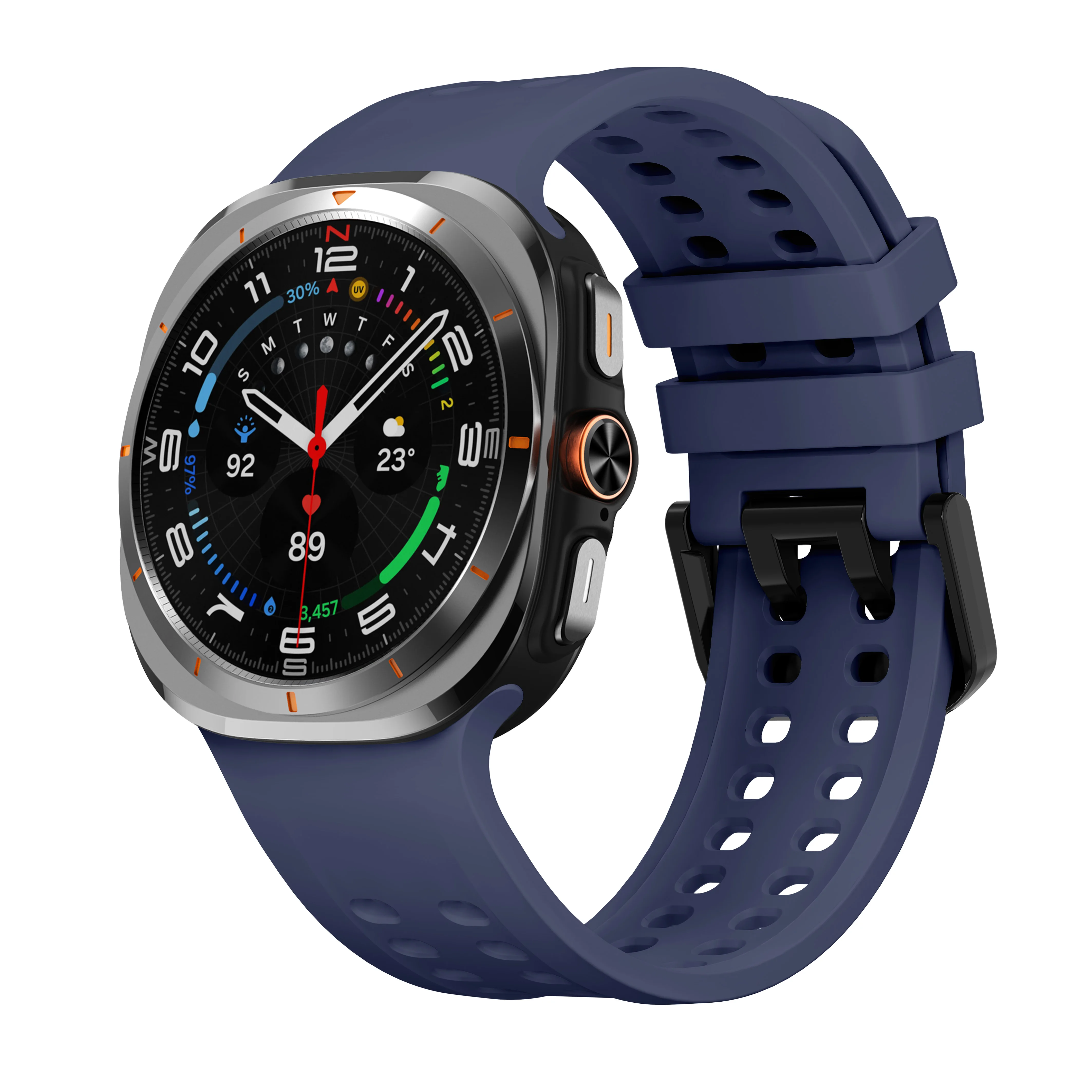  ﻿ Original Silikonarmband für Samsung Galaxy Watch Ultra 2 Armband 47mm Sport Ersatzarmband correa Galaxy Watch 2026 Ultra – Detail 21