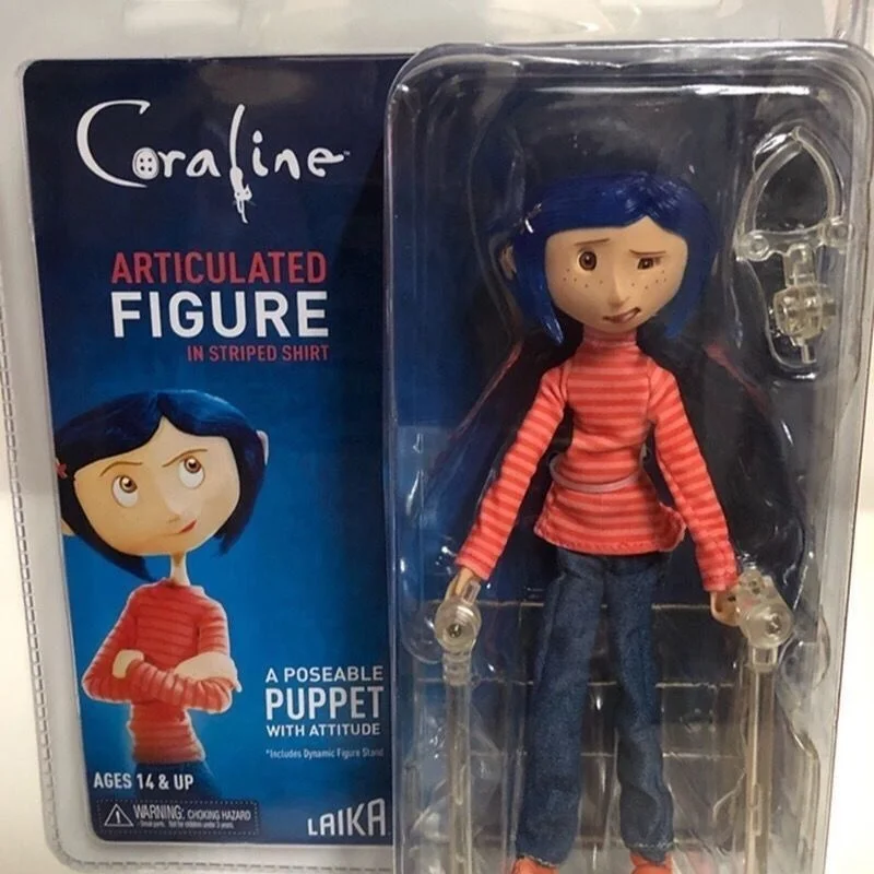 Coraline The Secret Door Figure Caroline Figure Neca Anime Figura Impermeabile Pvc 7 pollici Statua Modello Bambole Scrivania Regali di compleanno